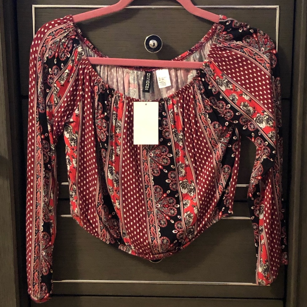 Brand New Long Sleeve Crop Top